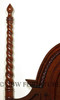 Mahogany Barley Twist Four Post Canopy Bed (E. King)