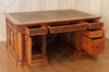 6ft Presidential Resolute Desk w/ Genuine Leather Top