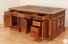 6ft Presidential Resolute Desk w/ Genuine Leather Top