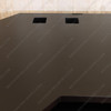 Custom Black Desk w/ Bookcase Set