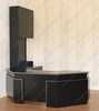 Custom Black Desk w/ Bookcase Set