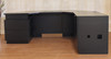 Custom Black Desk w/ Bookcase Set