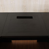 Custom Black Desk w/ Bookcase Set