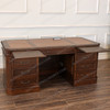 Custom Teak Executive Office Desk