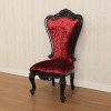 Red Velvet Victorian Gothic High back Dining Chairs (Set 6)