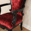 Red Velvet Victorian Gothic High back Dining Chairs (Set 6)