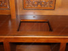 Mahogany Carved Stained Glass Corner Bar