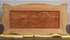 8ft Custom 'Tiger in the Bamboo Forest 3D Relief' Carved Dining Table