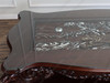 8ft Custom 'Tiger in the Bamboo Forest 3D Relief' Carved Dining Table