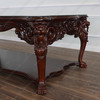 8ft Custom 'Tiger in the Bamboo Forest 3D Relief' Carved Dining Table