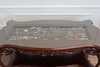 8ft Custom 'Tiger in the Bamboo Forest 3D Relief' Carved Dining Table