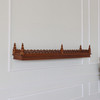 Custom Mahogany Gothic Hanging Wall Shelf (92L x 10H)