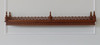 Custom Mahogany Gothic Hanging Wall Shelf (92L x 10H)