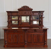 9ft Mahogany Saloon Pub Bar w Carved Hula Lady Statues