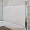 Custom Mirrored Canopy Bed with Upholstered Headboard