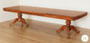 11ft Natural Mahogany Louis Pedestal Dining Table