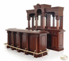 9ft English Mahogany Home Pub Bar