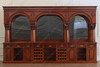16ft Mahogany Brunswick Pub Bar w/Brass Foot Rails