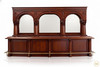 16ft Mahogany Brunswick Pub Bar w/Brass Foot Rails