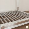 Mirrored Glass Four Post Canopy Bed