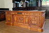7ft Light Mahogany Oval Office Resolute Desk