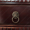 Mahogany Gothic Lion File/Filing Cabinet