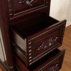 Mahogany Gothic Lion File/Filing Cabinet