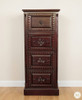 Mahogany Gothic Lion File/Filing Cabinet