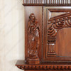 King James Mahogany Ornate Hand Carved Four Post Canopy Bed