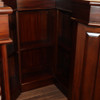 Mahogany Stained Glass Corner Canopy Home Pub Bar (91"H )