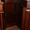 Mahogany Stained Glass Corner Canopy Home Pub Bar (91"H )