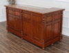 Custom Pecan Victorian L-Shape Corner Home Pub Bar
