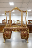 Custom Rococo Crossbanded Inlay Ladies Make up Vanity