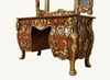 Custom Rococo Crossbanded Inlay Ladies Make up Vanity