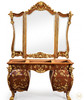 Rococo Inlaid Ladies Make up Vanity