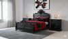3pc Black Gothic Gargoyle Bedroom Set (Queen)
