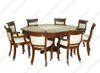 Mahogany Genuine Leather Game Poker Chairs (8)