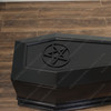 Custom Black Gothic Coffin Shaped Blanket & Storage Trunk