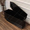 Custom Black Gothic Coffin Shaped Blanket & Storage Trunk