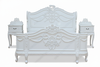 Majestic White French Napoleon Bonaparte Bed