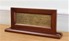 Framed Solid Brass Oval Office Resolute Plaque Inscription (15" x 8")
