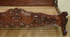 Walnut French Rococo Carved Panel Bed