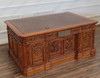 Customized 6ft Presidential Resolute Desk w/ Carved Family Crest