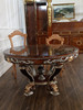 Custom 60" Classic Luxury Round Marquetry Inlay Dining Table