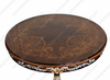 Custom 60" Classic Luxury Round Marquetry Inlay Dining Table