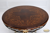 60" Round Marquetry Inlay Dining Table