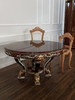 60" Round Marquetry Inlay Dining Table