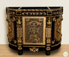 Black & Gold Ornate Bathroom Vanity Mirror Set