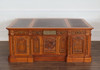 6.5ft Natural Light Mahogany Presidential Resolute Office Desk