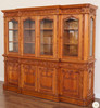 8ft Light Mahogany Resolute Breakfront Bookcase